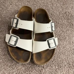 White Arizona Birkenstocks